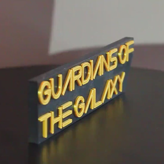 Guardians of the Galaxy 3D printed Comic Logo Art