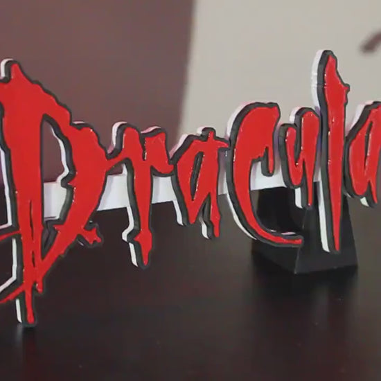 Dracula 3D printed Logo Art