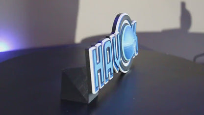 Havok 3D printed Comic Logo Art