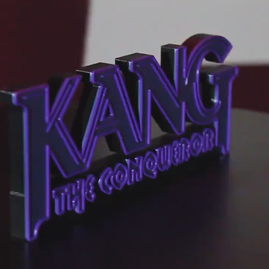 Kang 3D printed Comic Logo Art