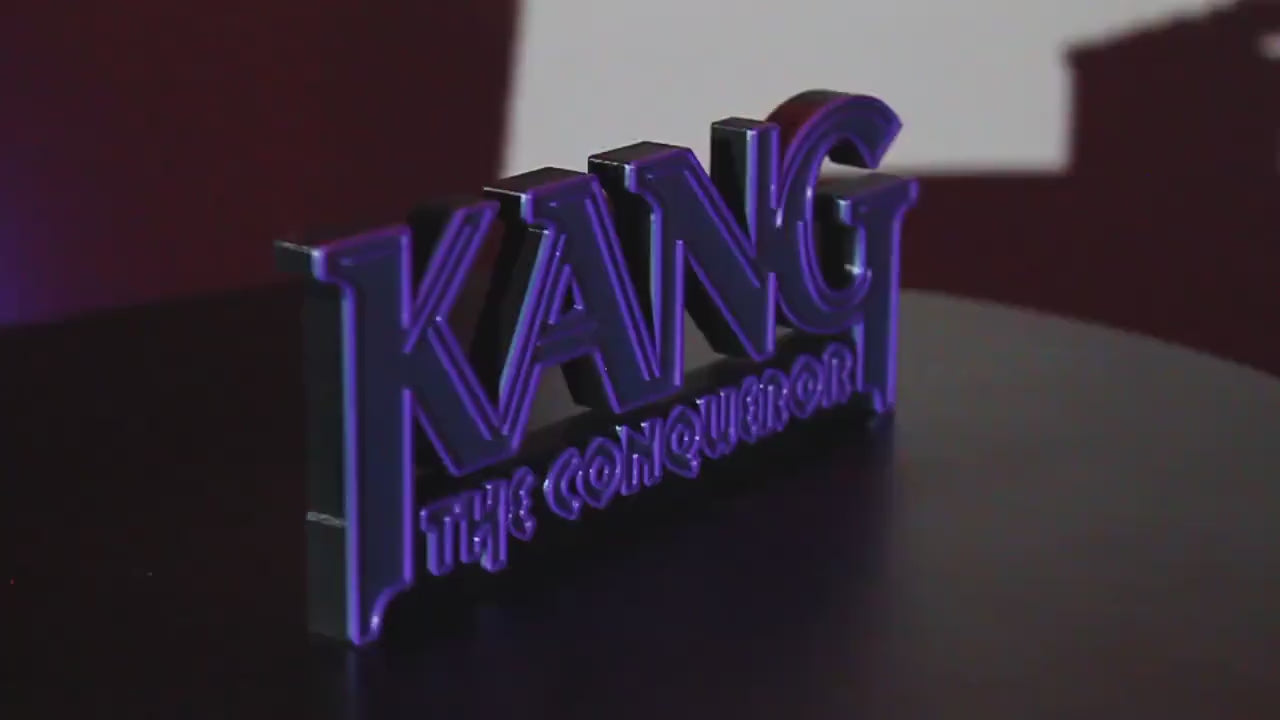 Kang 3D printed Comic Logo Art