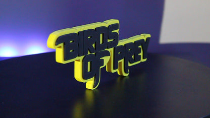 Birds of Prey 3D printed Logo Sign Wall Desk Shelf Art