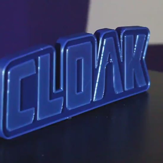 Cloak 3D printed Comic Logo Art