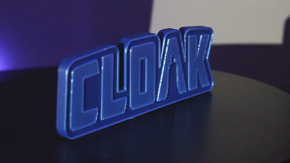 Cloak 3D printed Comic Logo Art