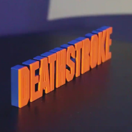 Deathstroke 3D printed Comic Logo Art