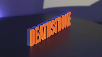 Deathstroke 3D printed Comic Logo Art