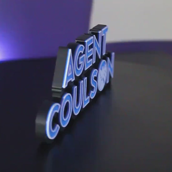 Agent Coulson 3D printed Comic Logo Art