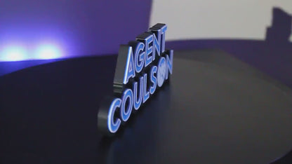 Agent Coulson 3D printed Comic Logo Art