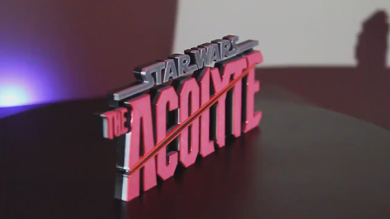 The Acolyte 3D printed Logo Art