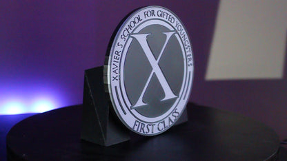 Xavier's School For Gifted Youngsters, FIRST CLASS 3D printed Logo Sign Wall Desk Shelf Art