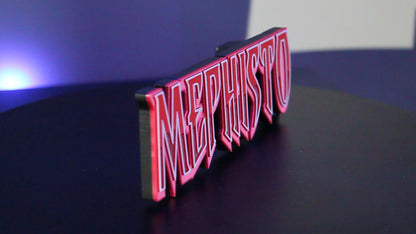 Mephisto 3D printed Logo Sign Wall Desk Shelf Art