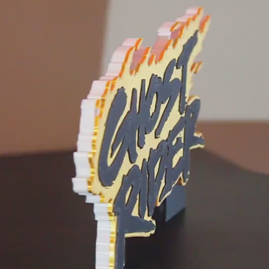 Ghost Rider 3D printed Comic Logo Art