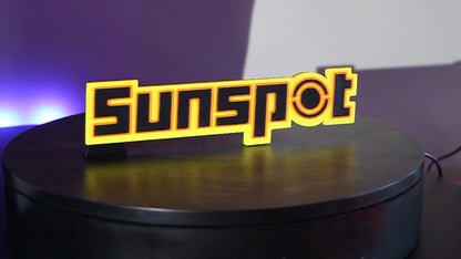 Sunspot 3D printed Logo Sign Wall Desk Shelf Art