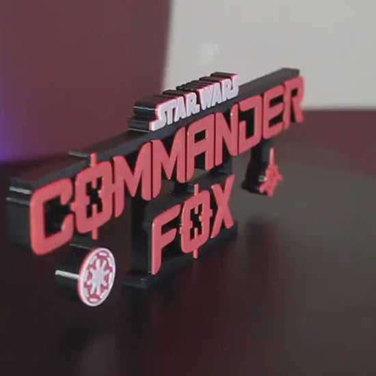 Commander Fox 3D printed Logo Art