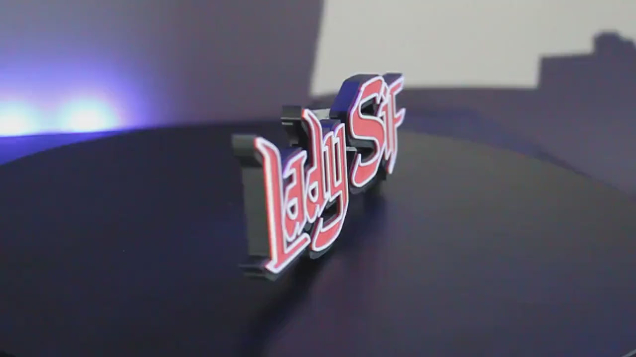 Lady Sif 3D printed Comic Logo Art