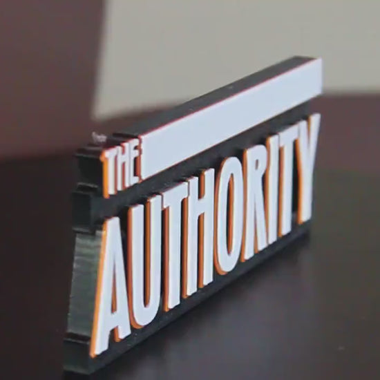 The Authority 3D printed Comic Logo Art