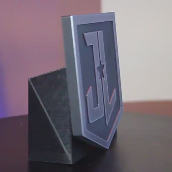 Justice league 3D printed Comic Logo Art