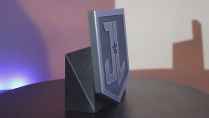 Justice league 3D printed Comic Logo Art