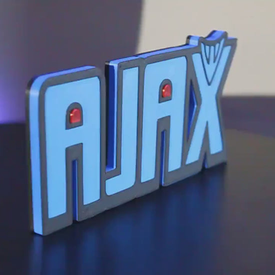 Ajax 3D printed Comic Logo Art