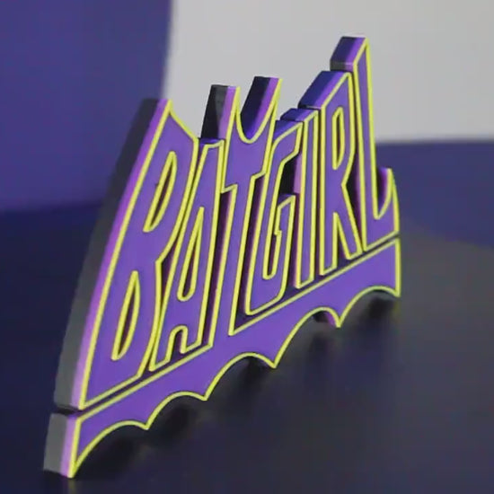 Batgirl 3D printed Comic Logo Art