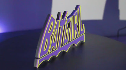 Batgirl 3D printed Comic Logo Art