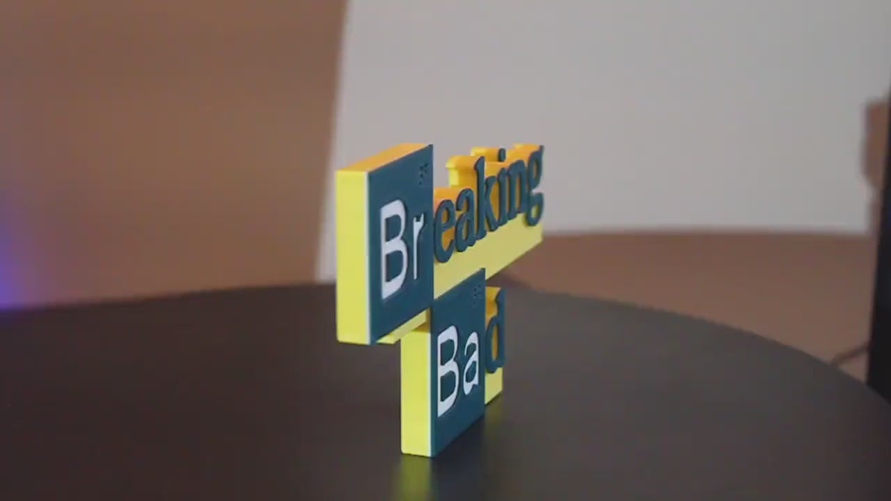 Breaking Bad 3D printed Logo Art