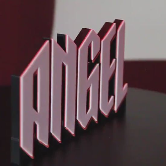 Angel 3D printed Comic Logo Art