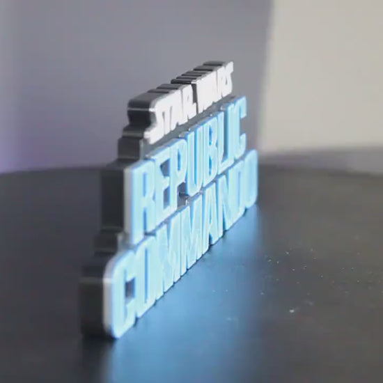 Republic Commando Game 3D printed Logo Art