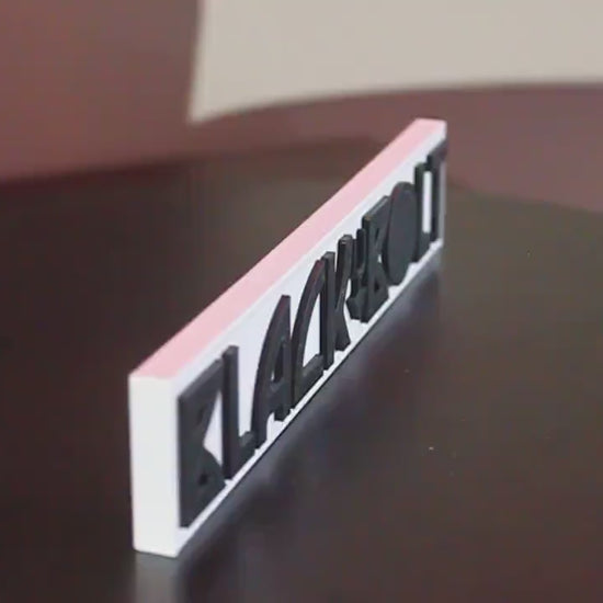 Black Bolt 3D printed Comic Logo Art