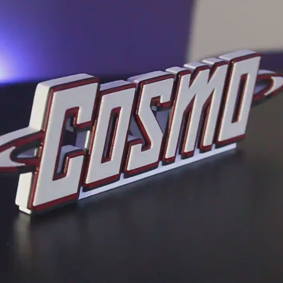 Cosmo 3D printed Comic Logo Art