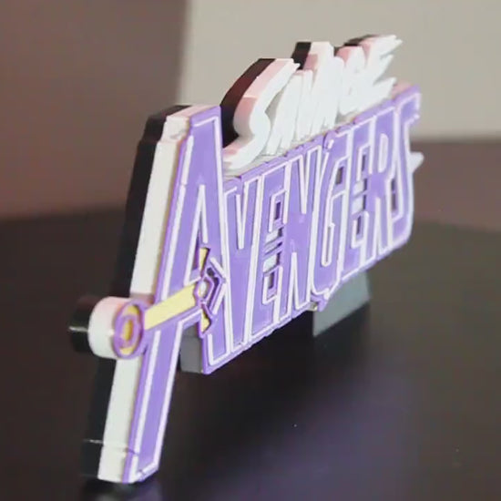 Savage Avengers 3D printed Comic Logo Art