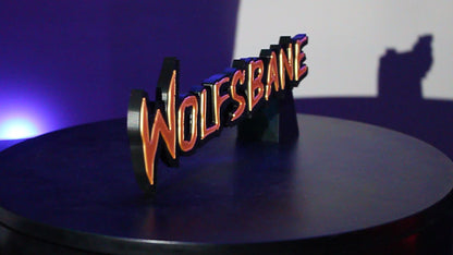 Wolfsbane 3D printed Logo Sign Wall Desk Shelf Art