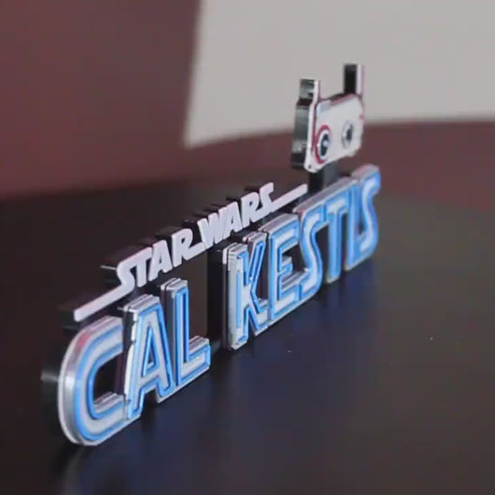 Cal Kestis 3D printed Logo Art