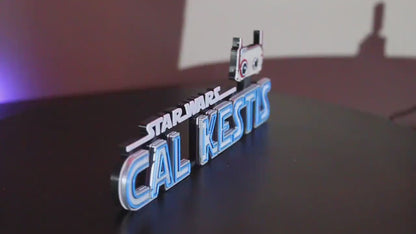 Cal Kestis 3D printed Logo Art