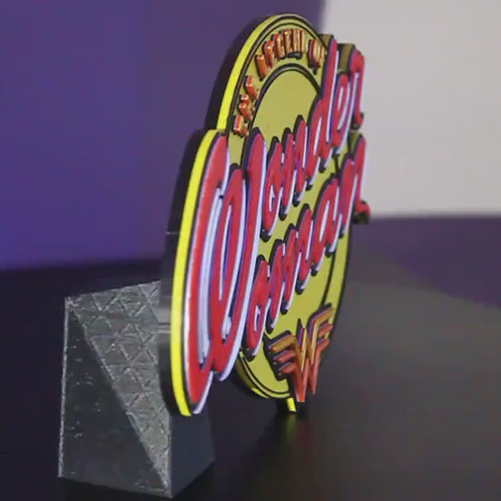 Wonder Woman 3D printed Comic Logo Art