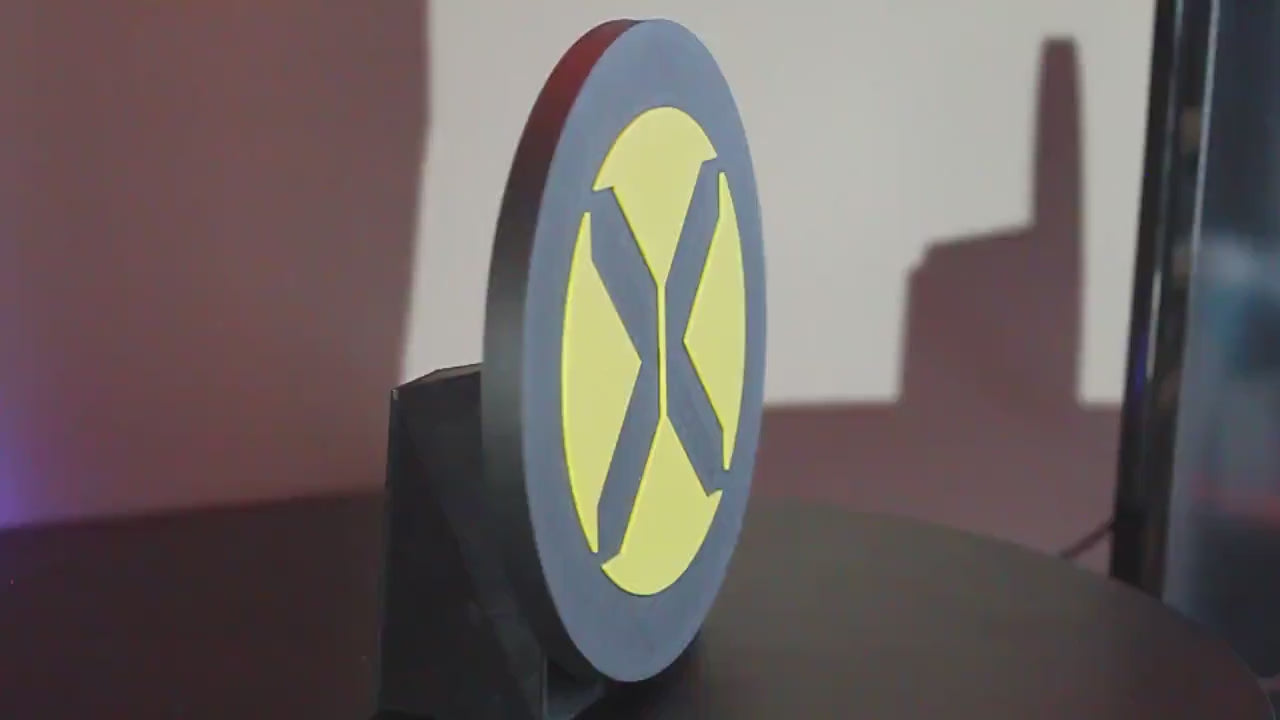 X-Men 3D printed Comic Logo Art