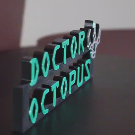 Doctor Octopus 3D printed Comic Logo Art