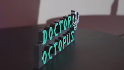 Doctor Octopus 3D printed Comic Logo Art