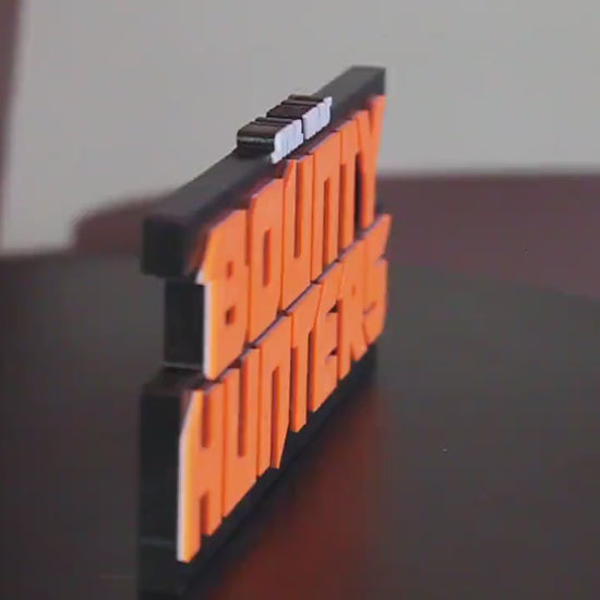 Bounty Hunters 3D printed Comic Logo Art