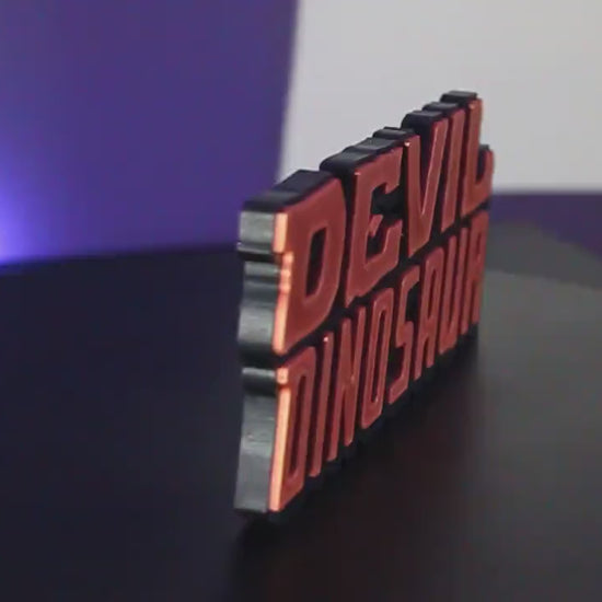 Devil Dinosaur 3D printed Comic Logo Art