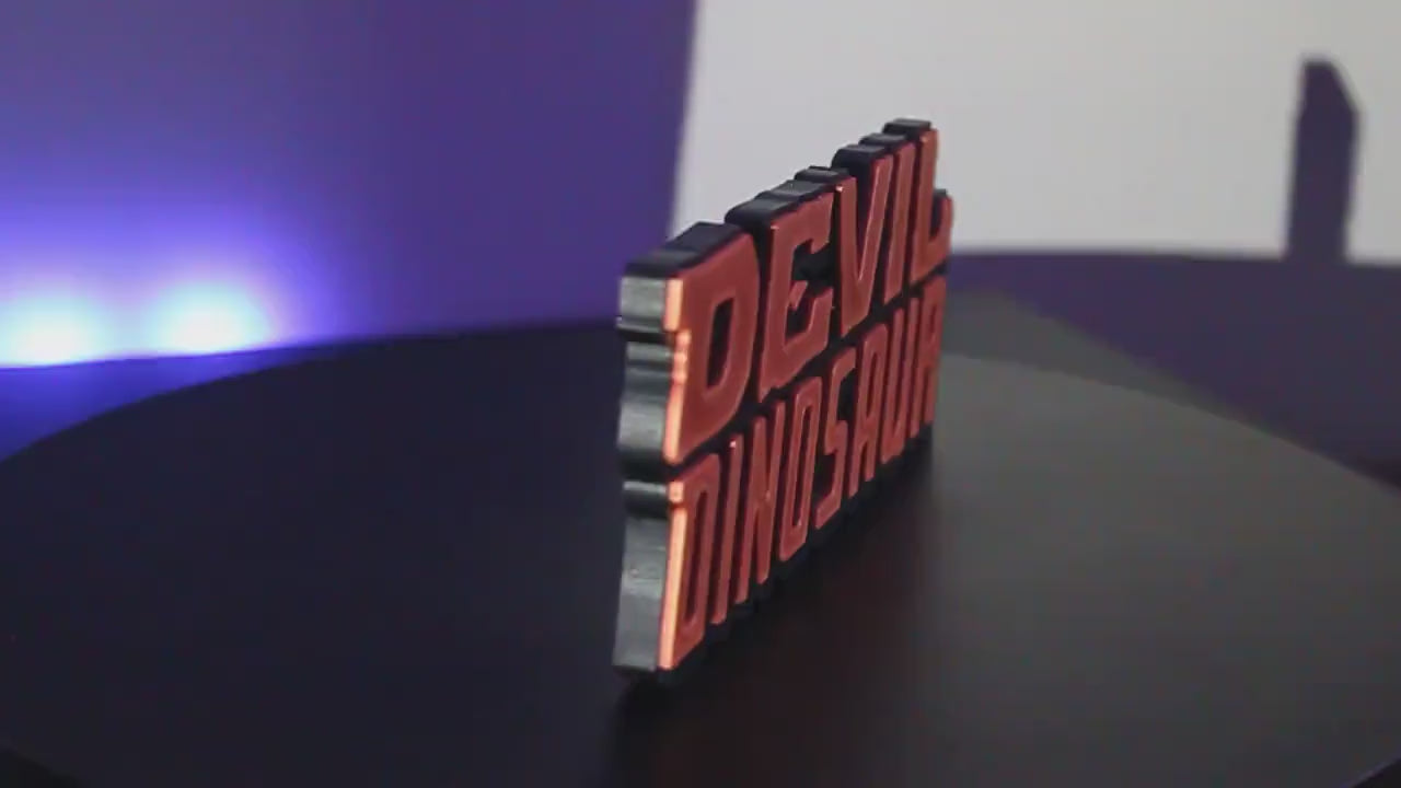 Devil Dinosaur 3D printed Comic Logo Art