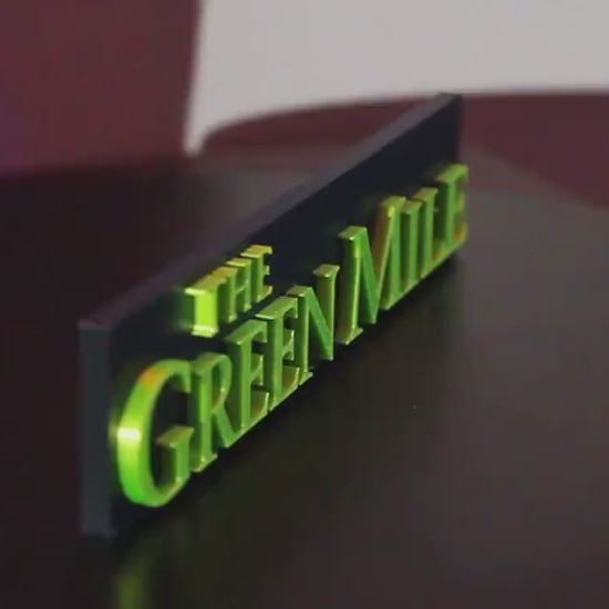 The Green Mile 3D Printed Logo