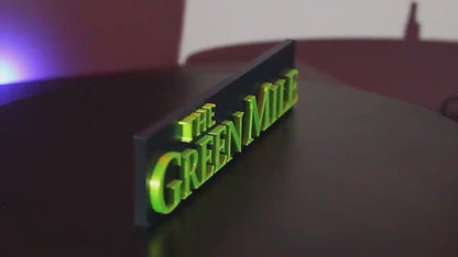 The Green Mile 3D Printed Logo