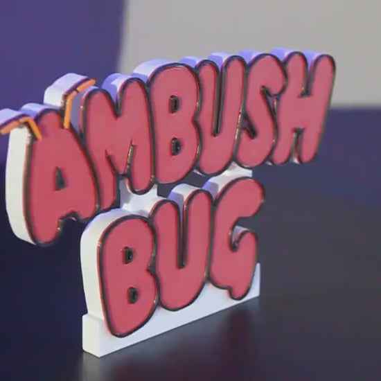 Ambush Bug DC 3D printed Comic Logo Art