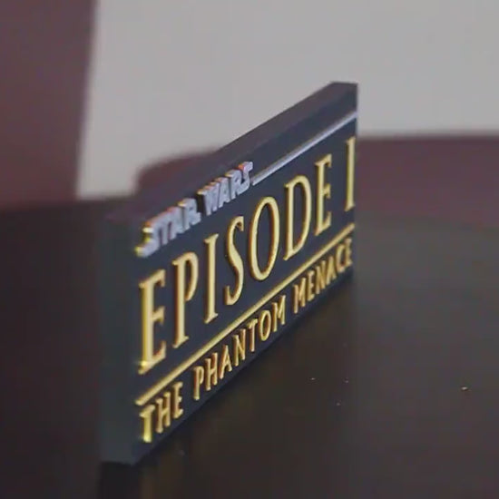 Star Wars Episode I 3D printed Logo Art