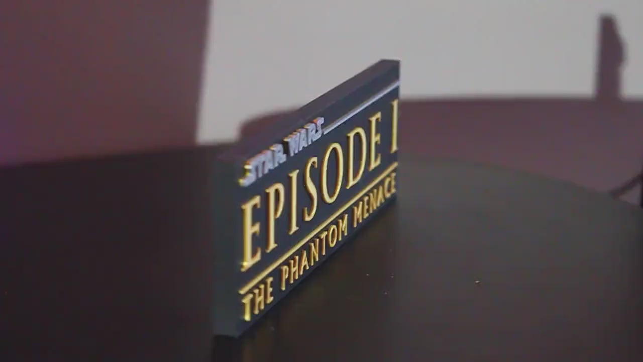 Star Wars Episode I 3D printed Logo Art