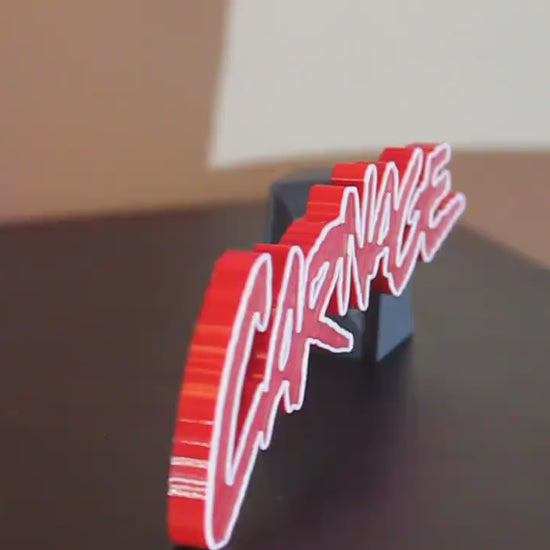 Carnage 3D printed Comic Logo Art