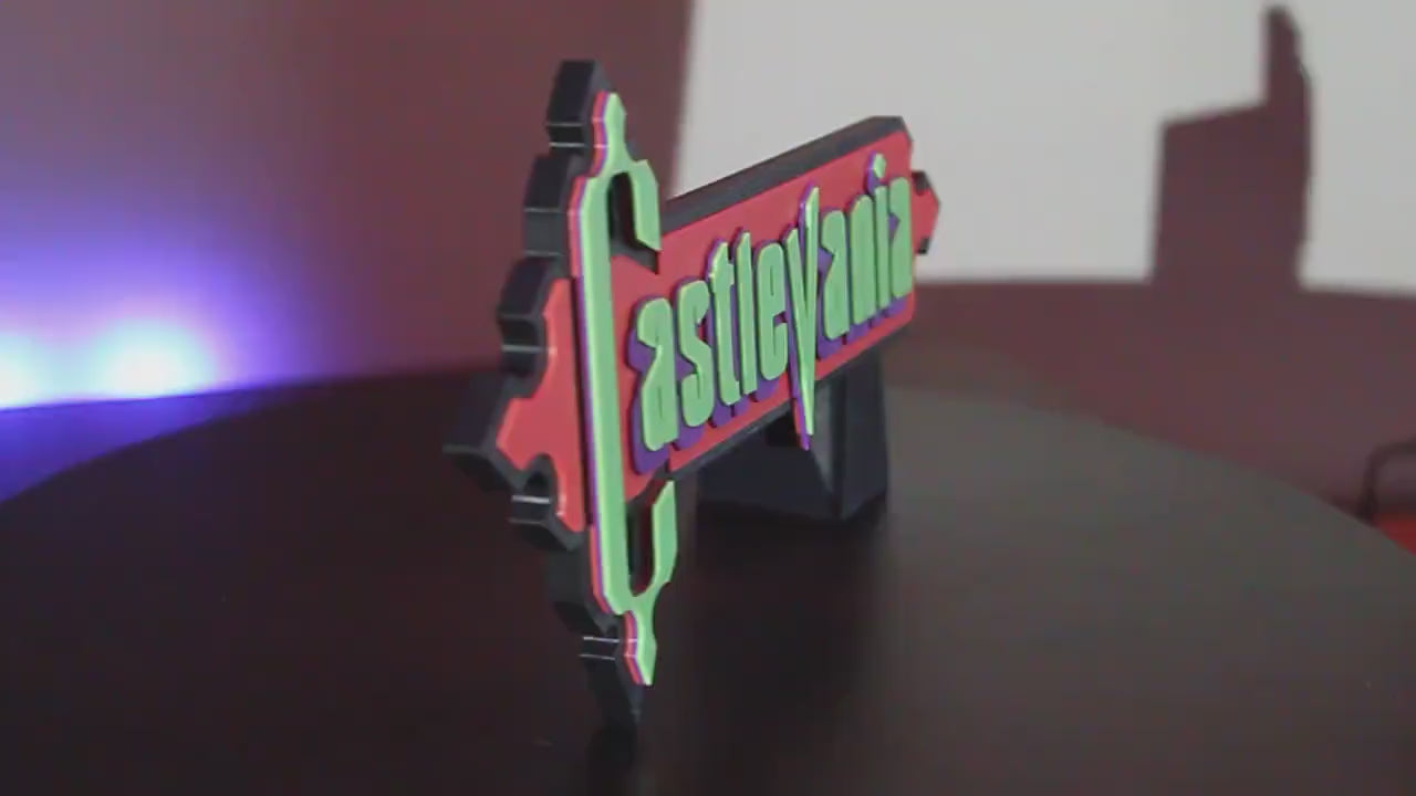 Castlevania 3D printed Logo Art