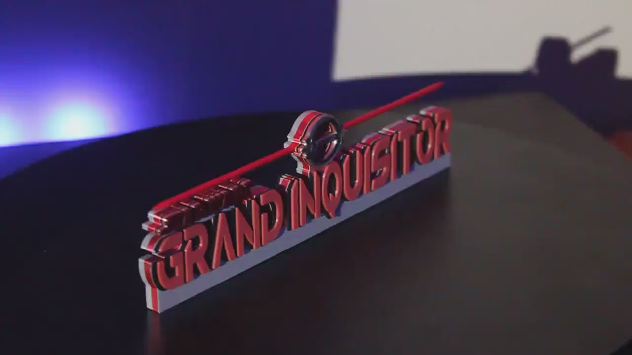 Grand Inquisitor 3D printed Logo Art