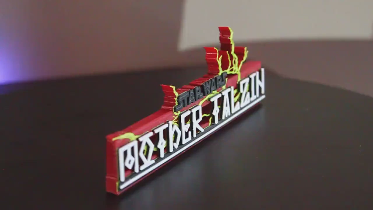 Mother Talzin 3D printed Logo Art